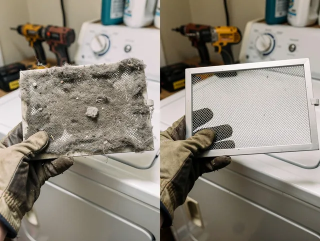 Professional lint trap cleaning by Aurora Dryer Vent Cleaning in Aurora