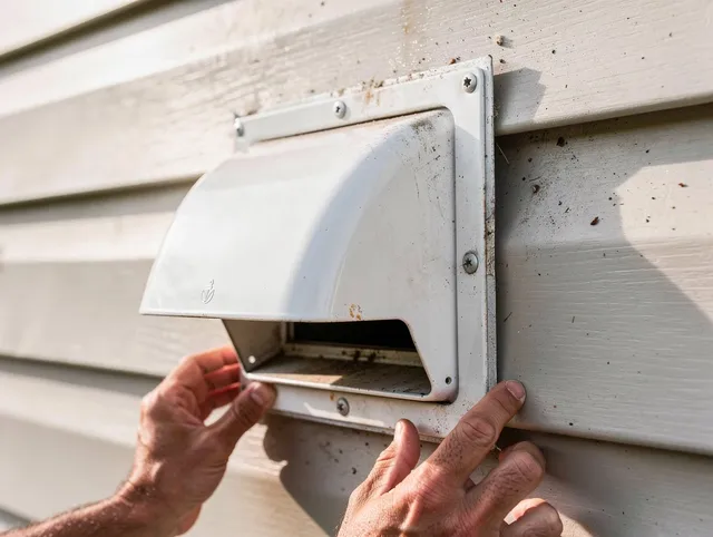 Aurora Dryer Vent Cleaning technician delivering thorough residential dryer vent cleaning service in Aurora
